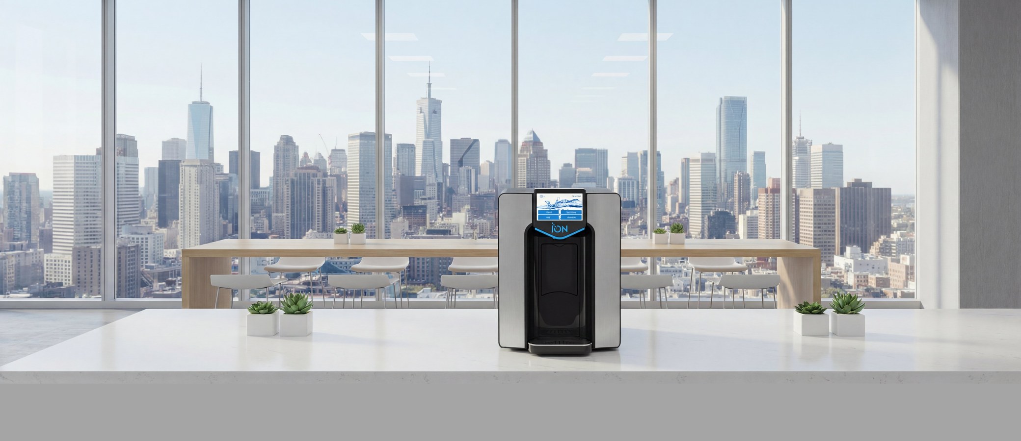 ION water cooler in a premium office environment